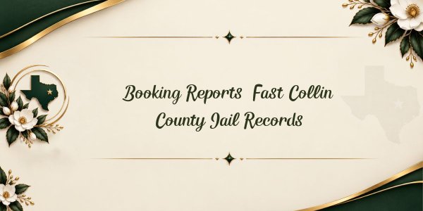Booking Reports: Fast Collin County Jail Records
