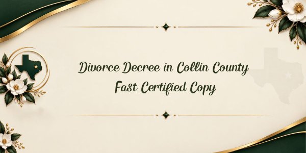 Divorce Decree in Collin County – Fast Certified Copy