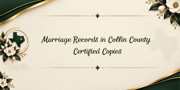 Marriage Records in Collin County – Certified Copies